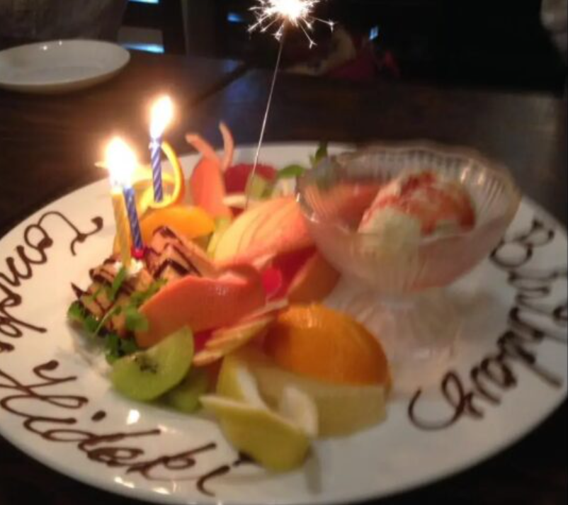 田村智子の旦那のバースデーケーキ